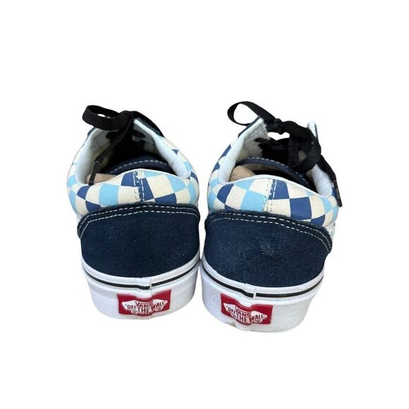 Vans Old Skool 'Blue Topaz Checkerboard' sneakers size 7M/8.5W - Picture 4 of 7